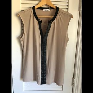 Versatile shell blouse. Calvin Klein